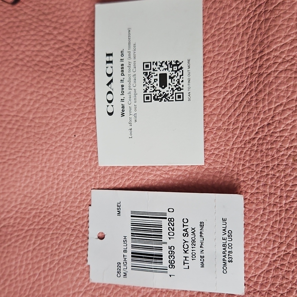 Coach Kacey Satchel Blush Pink Leather - Picture 8 of 9
